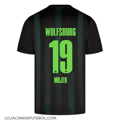 Camisa de Futebol Wolfsburg Lovro Majer #19 Equipamento Secundário 2024-25 Manga Curta